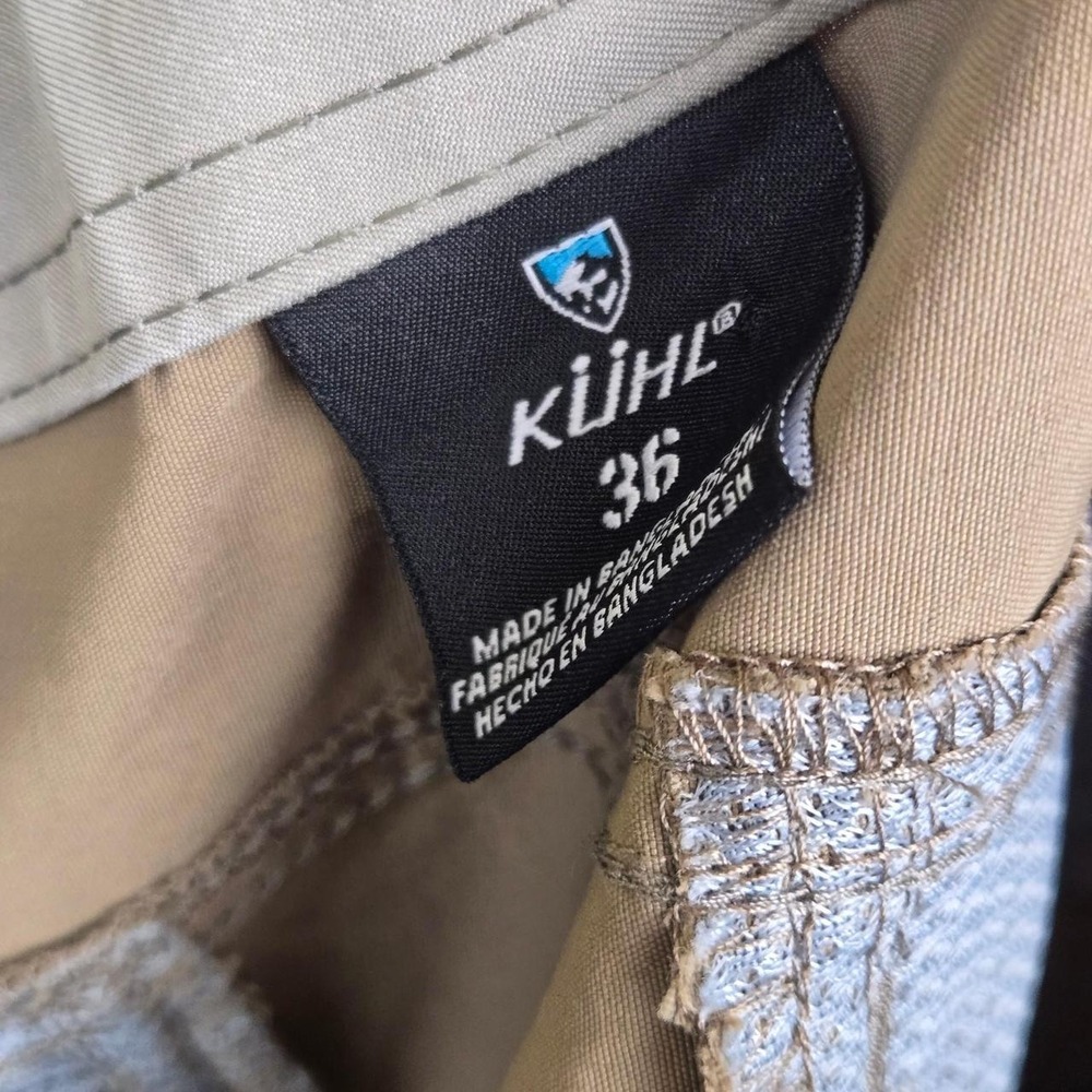 Kuhl Renegade khaki hiking shorts mens Size 36 - Picture 6 of 7